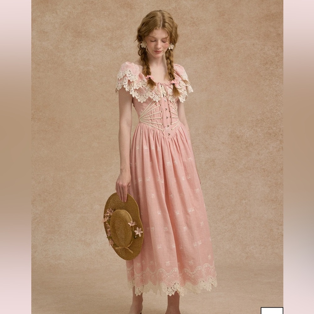 Lacemade Pink Champagne Corset Dress